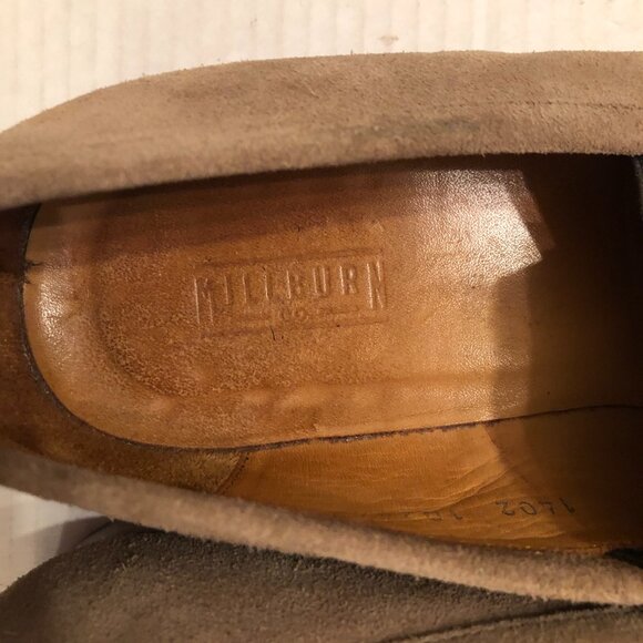Millburn co men's tan leather suede slip on loafers dress shoes size: 11.5 - Picture 8 of 8